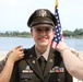 Officer promoted on the steps of Jefferson Memorial