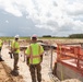 Cadet Josiah Jessup takes in the expansiveness of the Indian River Lagoon South project on one of the many stops during his tour of the project.
