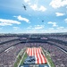 NJ Guard's 1-150th Black Hawks flyover Giants vs. Vikings game