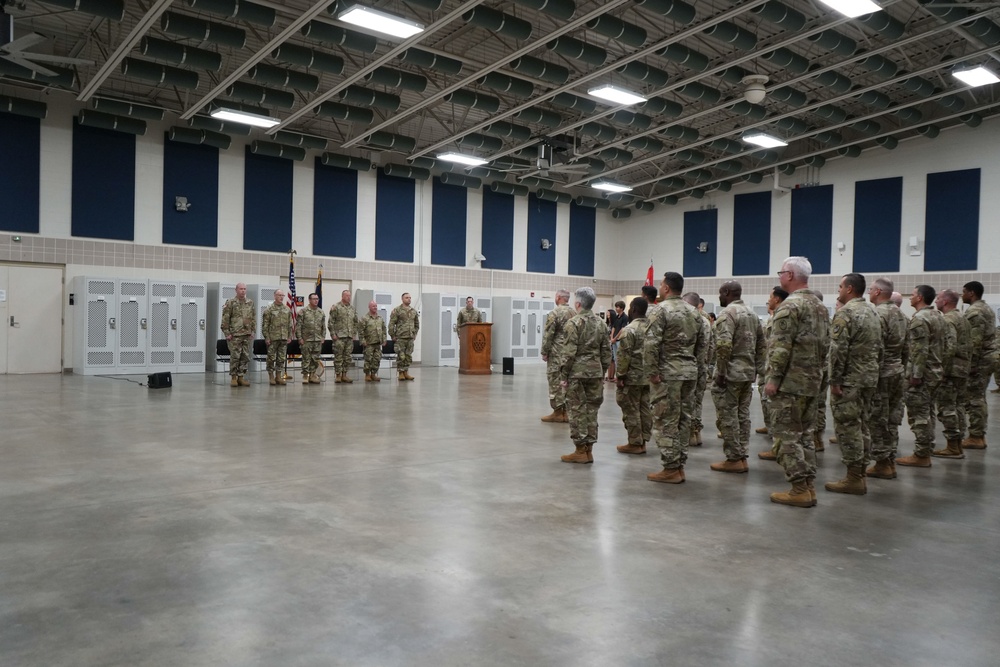 578th Forward Engineering Support Team, 130th Maneuver Enhancement Brigade, North Carolina National Guard conducts change of command ceremony in Charlotte North Carolina, Sept.7, 2024.