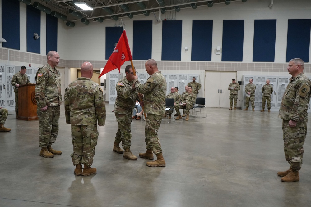 578th Forward Engineering Support Team, 130th Maneuver Enhancement Brigade, North Carolina National Guard conducts change of command ceremony in Charlotte North Carolina, Sept.7, 2024.
