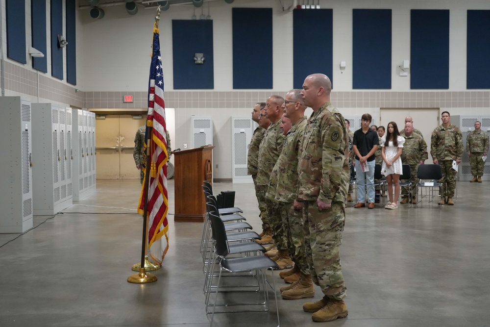 578th Forward Engineering Support Team, 130th Maneuver Enhancement Brigade, North Carolina National Guard conducts change of command ceremony in Charlotte North Carolina, Sept.7, 2024.
