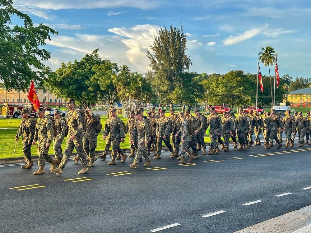 Fort Buchanan services members conduct road march to honor 9/11 victims