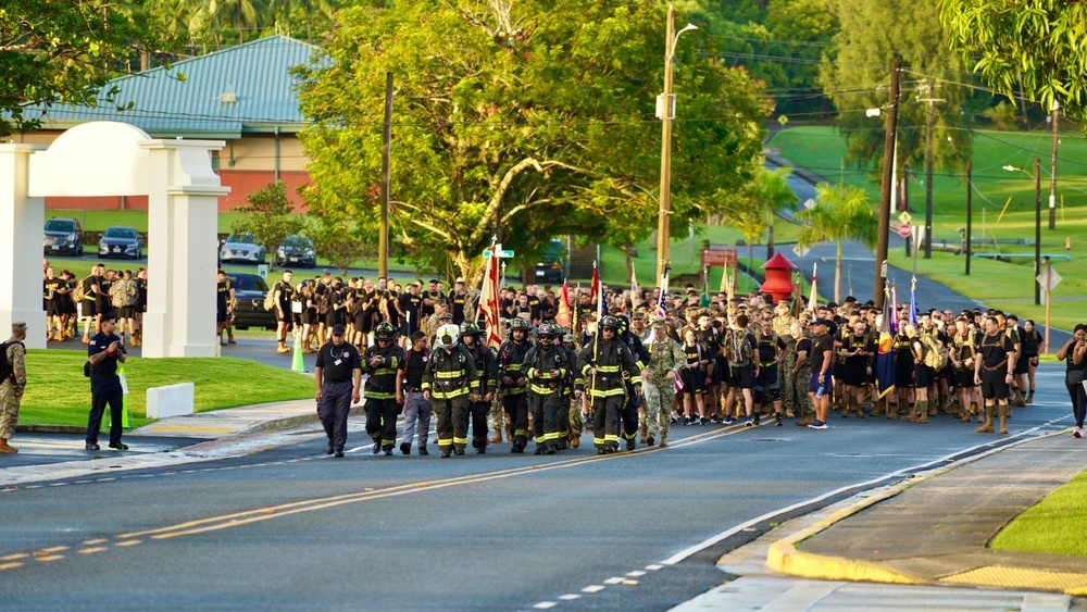 Fort Buchanan services members conduct road march to honor 9/11 victims