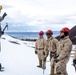 U.S. Marine Corps Mountain Warfare Instructors conduct cold-weather rescue training with Argentine marines