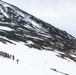 U.S. Marine Corps Mountain Warfare Instructors conduct cold-weather rescue training with Argentine marines