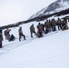 U.S. Marine Corps Mountain Warfare Instructors conduct cold-weather rescue training with Argentine marines