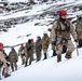 U.S. Marine Corps Mountain Warfare Instructors conduct cold-weather rescue training with Argentine marines