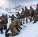 U.S. Marine Corps Mountain Warfare Instructors conduct cold-weather rescue training with Argentine marines