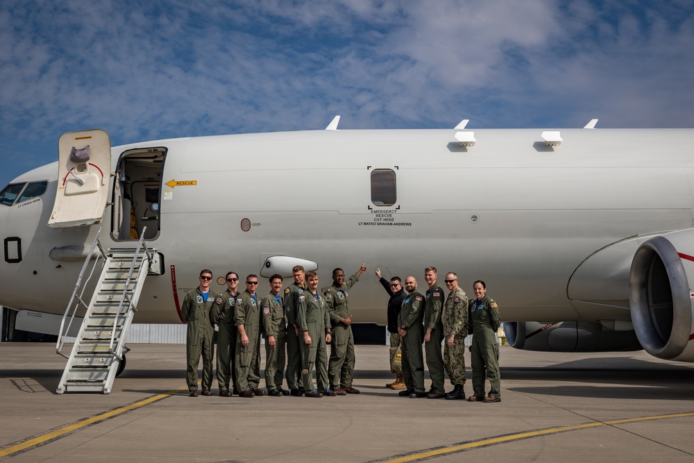 U.S. Navy Rear Adm. Lofgren observes flight operations during UNITAS LXV