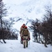 U.S. Marine Corps Mountain Warfare Instructors climbs toward mountain summit with Argentine marines