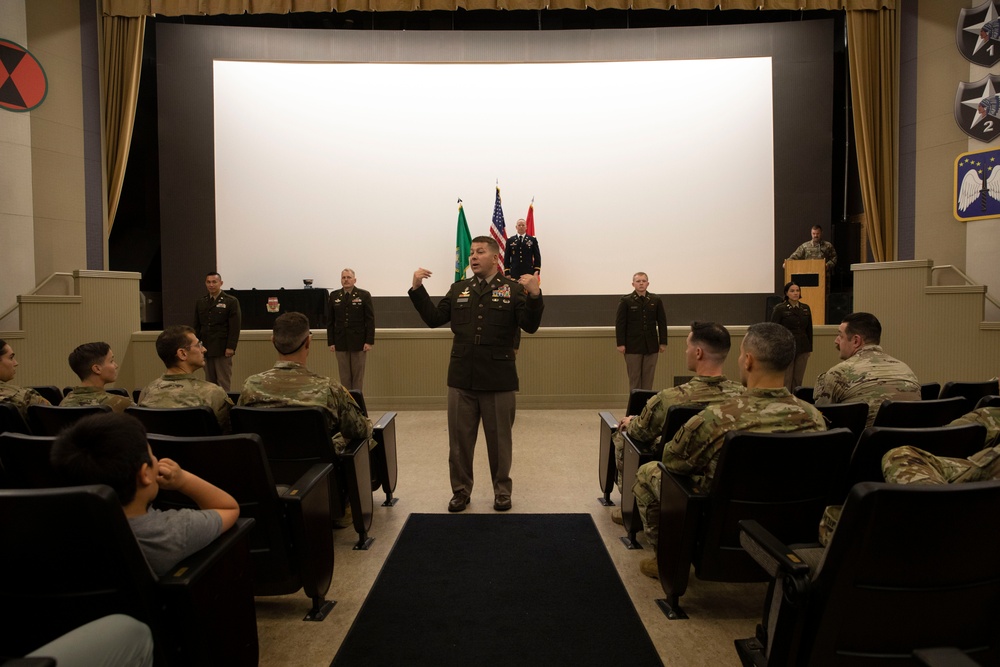 205th Regiment Officer Candidate School Class 67-24 commissioning ceremony