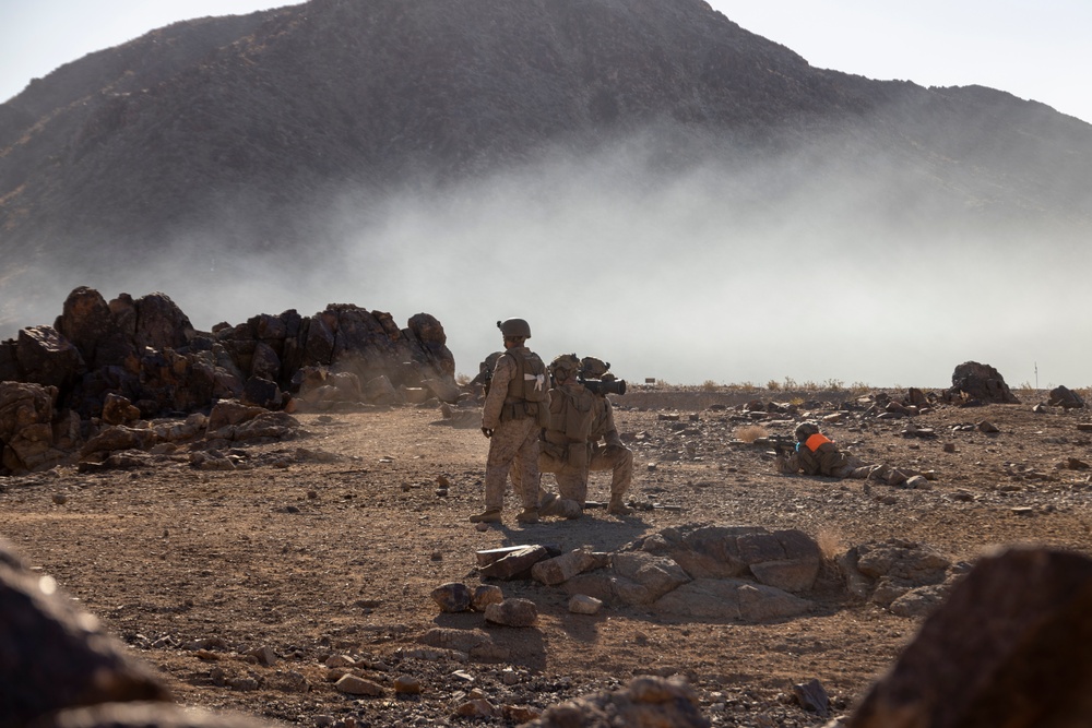 2nd Bn., 4th Marines conducts company-sized fire, maneuver range