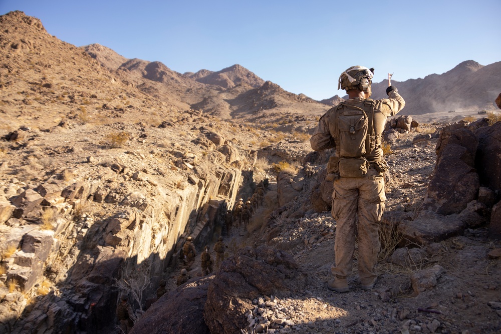 2nd Bn., 4th Marines conducts company-sized fire, maneuver range