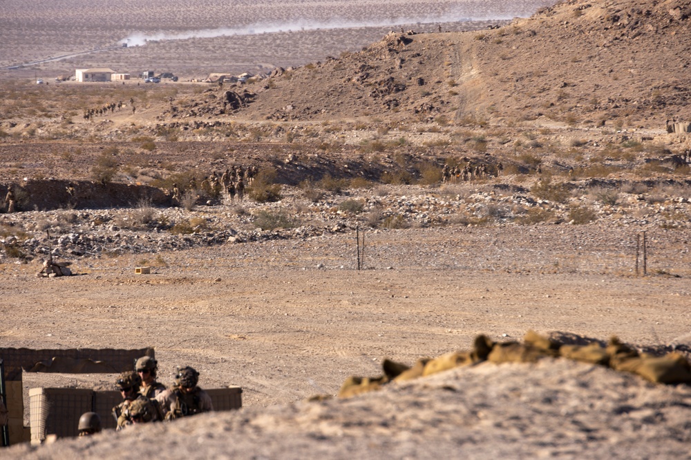 2nd Bn., 4th Marines conducts company-sized fire, maneuver range