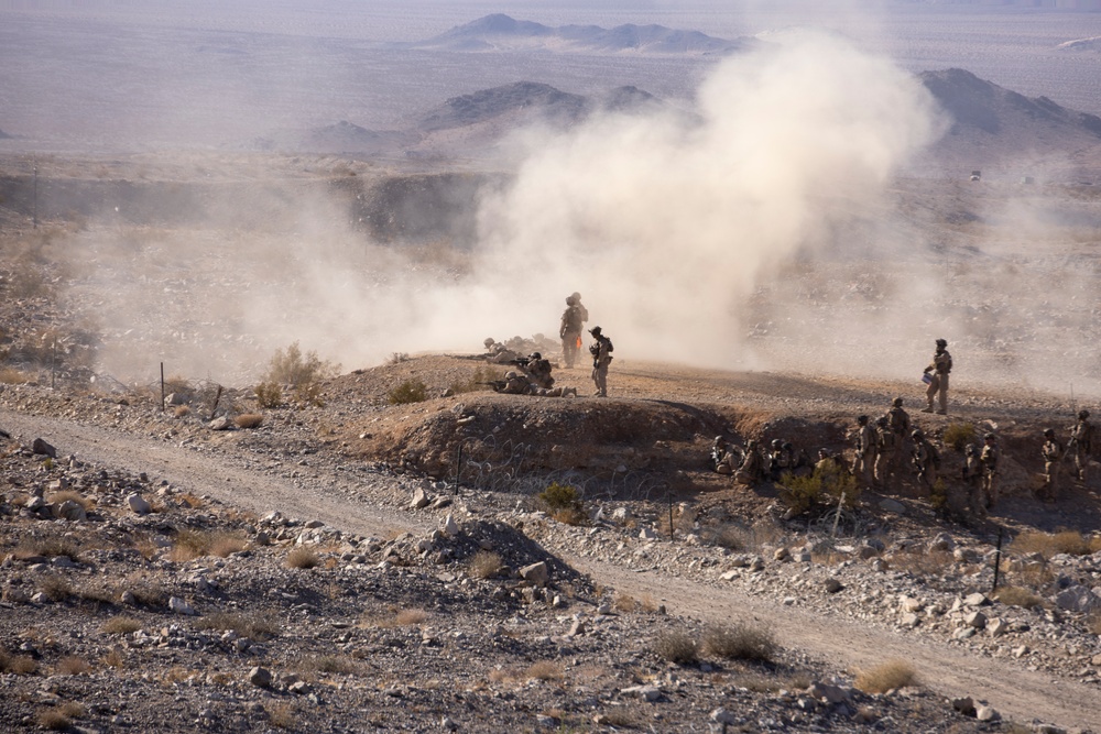 2nd Bn., 4th Marines conducts company-sized fire, maneuver range