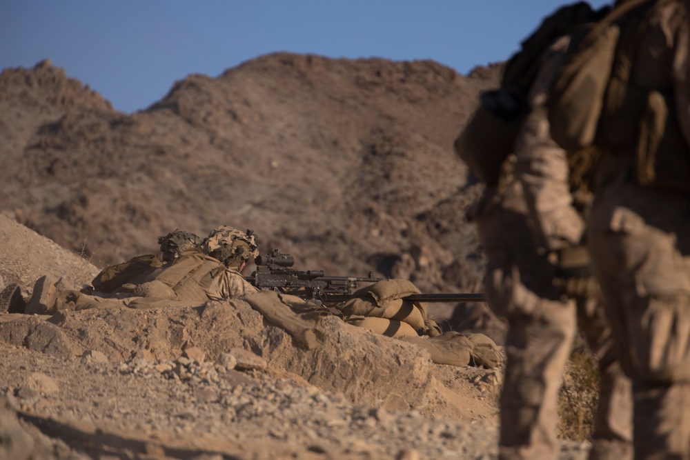 2nd Bn., 4th Marines conducts company-sized fire, maneuver range
