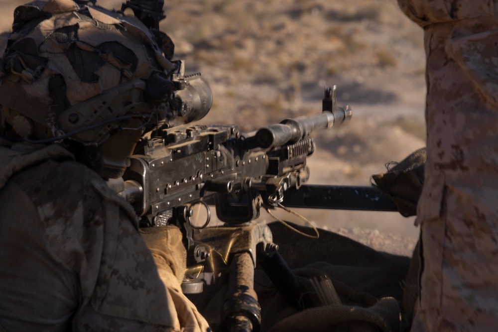 2nd Bn., 4th Marines conducts company-sized fire, maneuver range