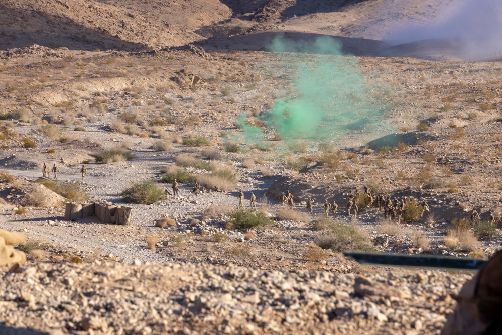 2nd Bn., 4th Marines conducts company-sized fire, maneuver range