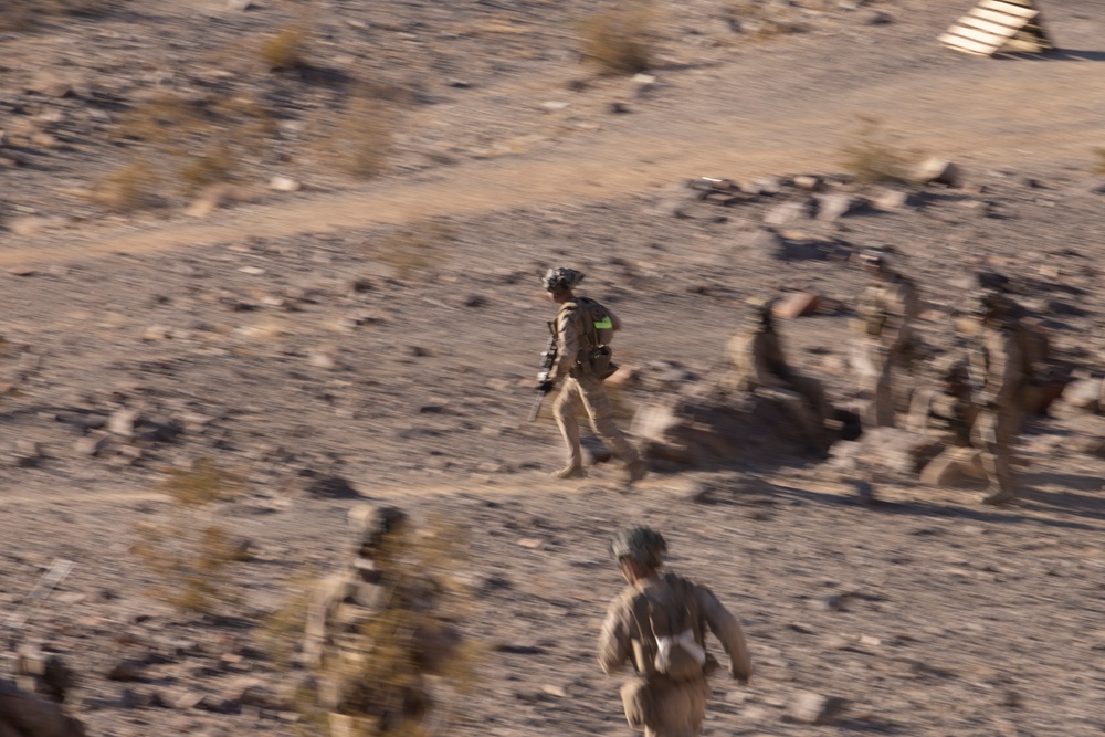 2nd Bn., 4th Marines conducts company-sized fire, maneuver range