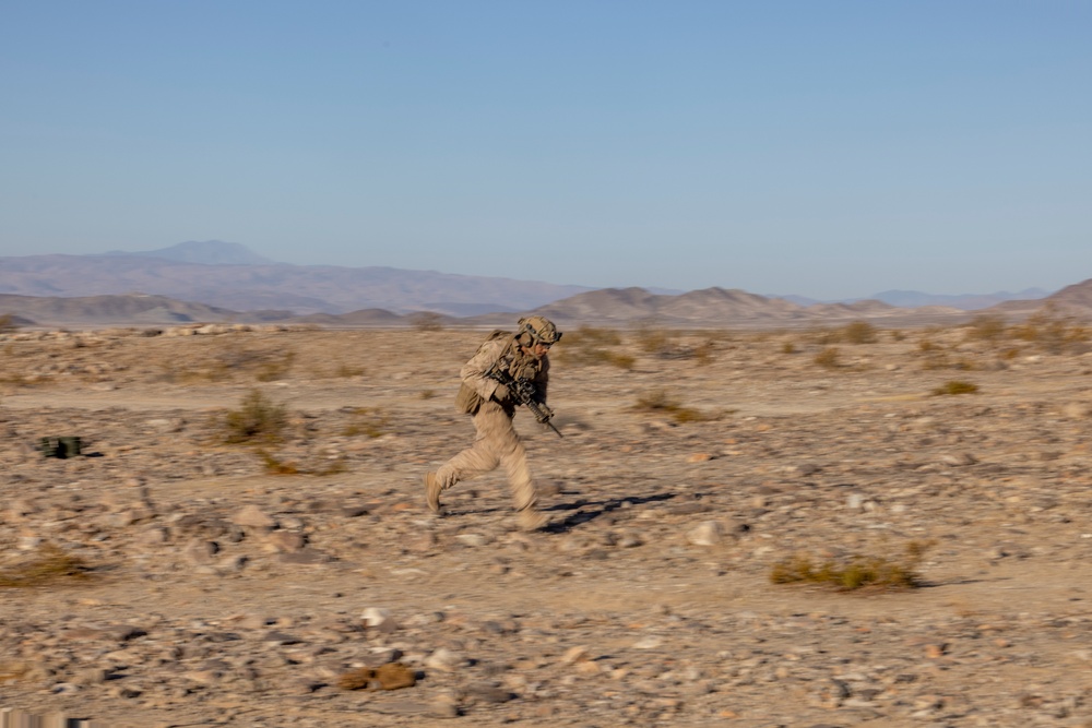 2nd Bn., 4th Marines conducts company-sized fire, maneuver range