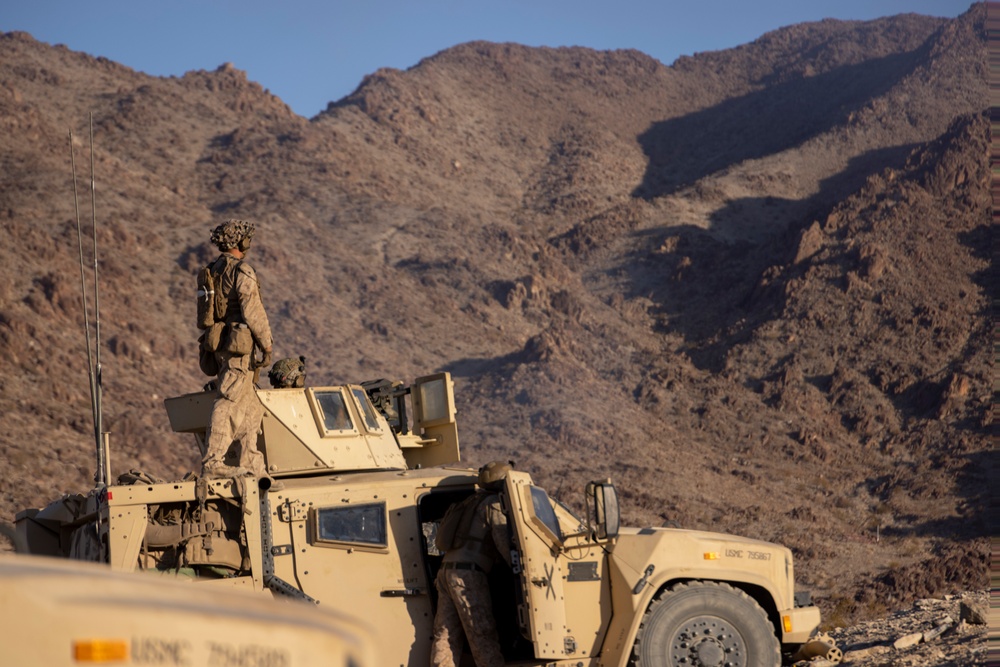 2nd Bn., 4th Marines conducts company-sized fire, maneuver range