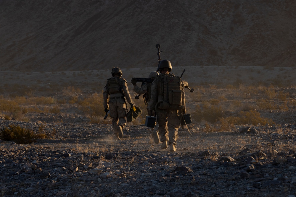2nd Bn., 4th Marines conducts company-sized fire, maneuver range