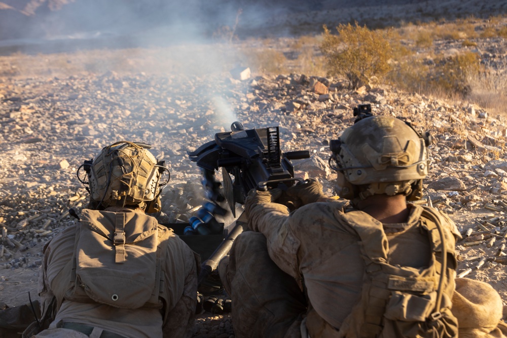 2nd Bn., 4th Marines conducts company-sized fire, maneuver range