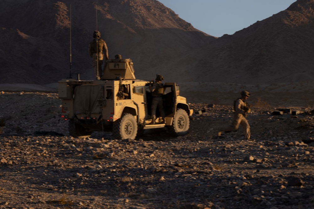2nd Bn., 4th Marines conducts company-sized fire, maneuver range