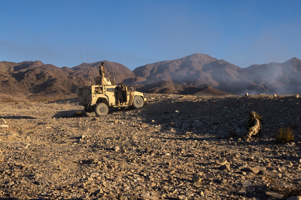 2nd Bn., 4th Marines conducts company-sized fire, maneuver range