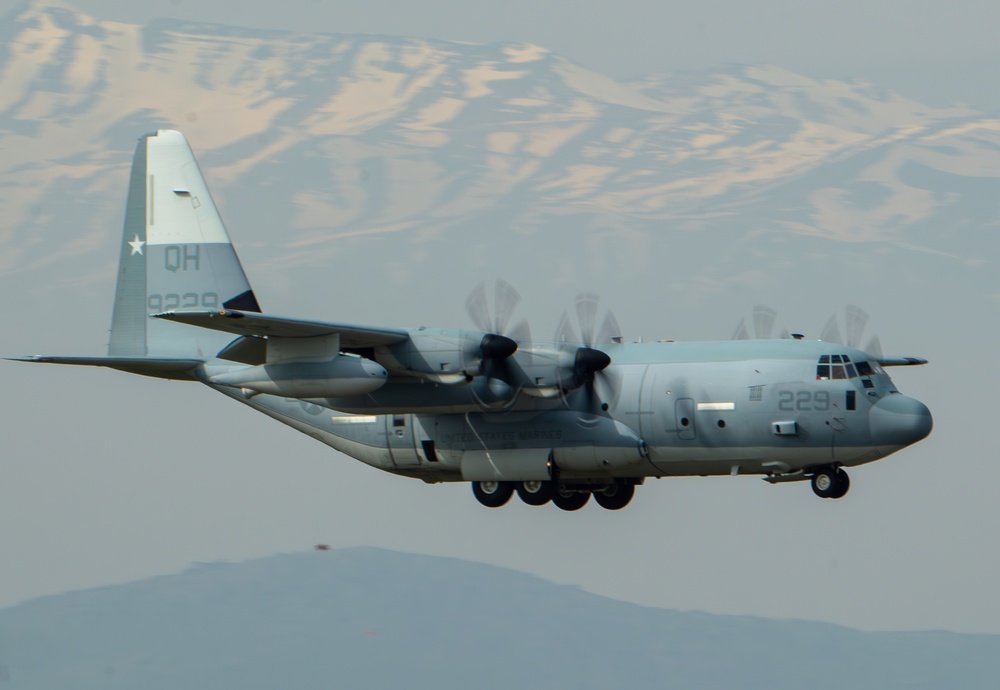 U.S. Marine F/A-18s with VMFA-112 and KC-130J with VMGR-234 support UNITAS LXV