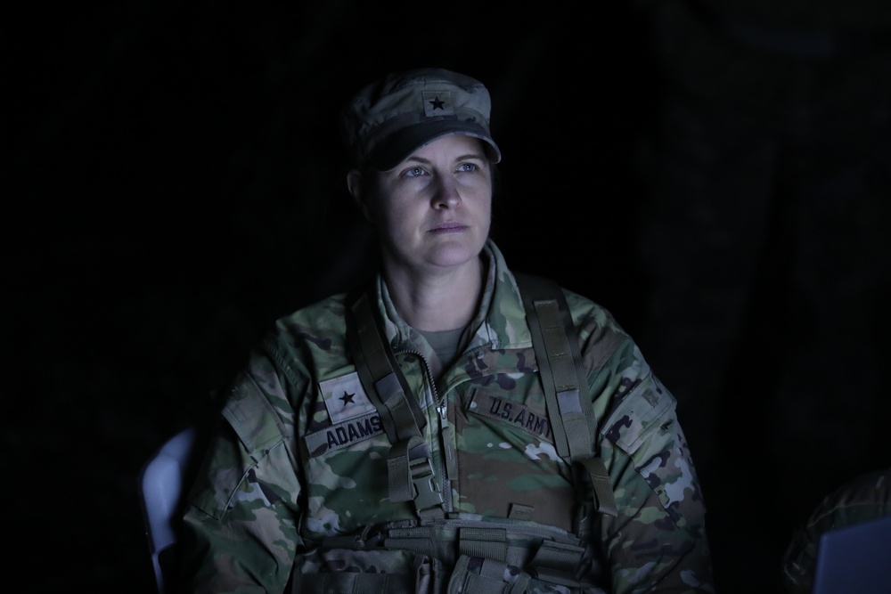 Military intelligence warfighters conduct night training as part of Always Engaged 24