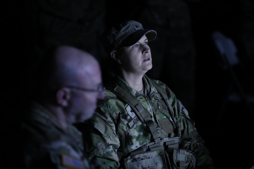 Military intelligence warfighters conduct night training as part of Always Engaged 24