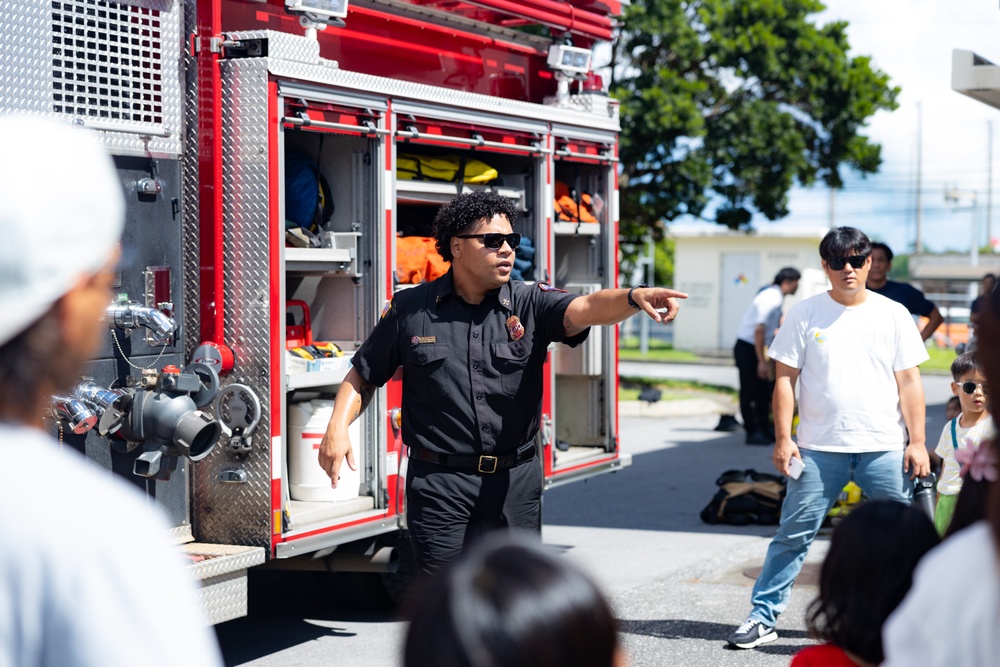 MCIPAC Firefighters educate Okinawan locals on fire safety