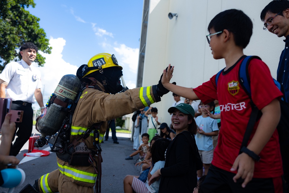 MCIPAC Firefighters educate Okinawan locals on fire safety