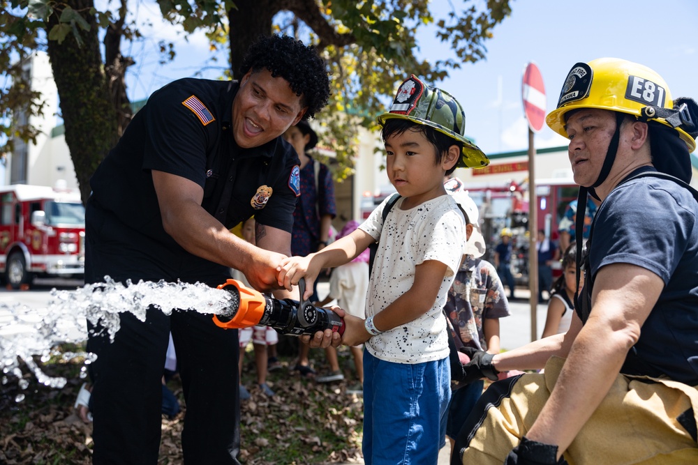 MCIPAC Firefighters educate Okinawan locals on fire safety