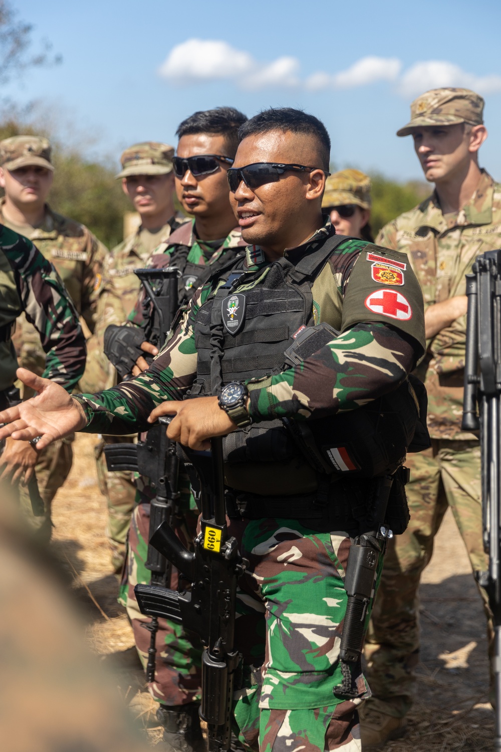 Multinational service members participate in patient onload, offload training during Super Garuda Shield 2024