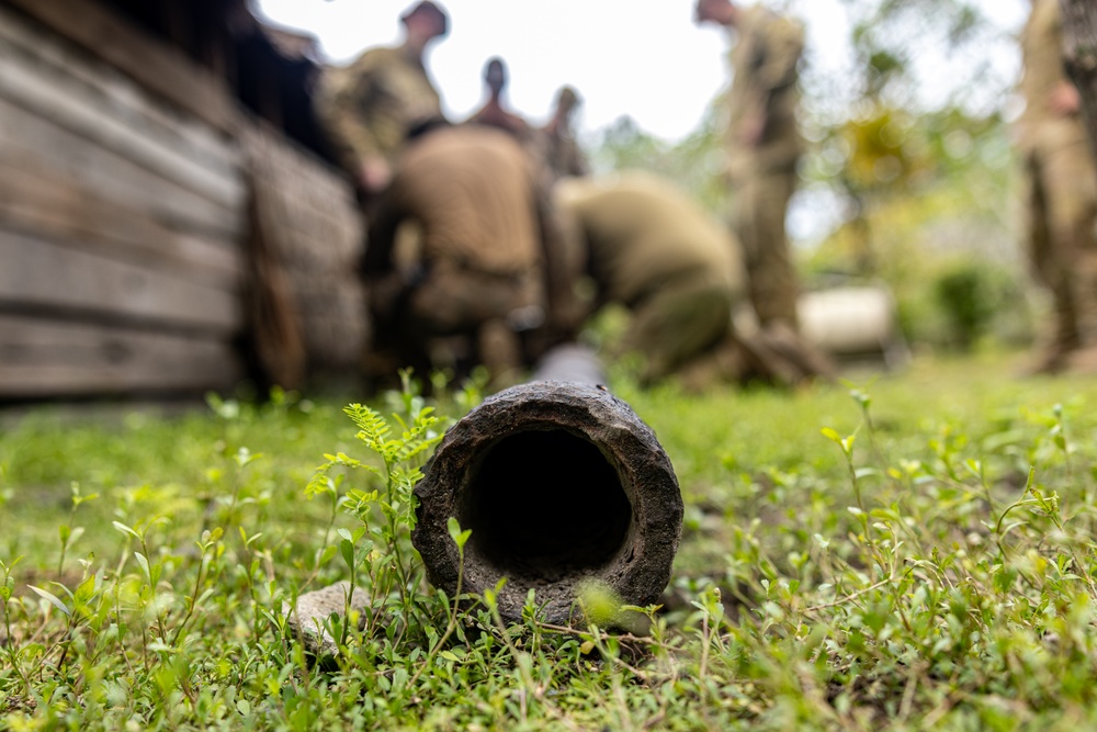 MRF-D 24.3: CLB-5 (Rein.) Marines, ADF service members remove explosive remnants of war during Operation Render Safe 2024-2