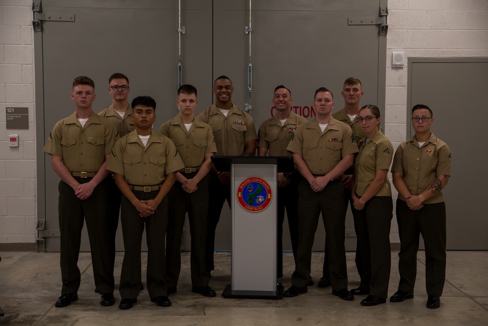MCB Camp Blaz Marines Graduate from a Lance Corporals Leadership and Ethics Seminar
