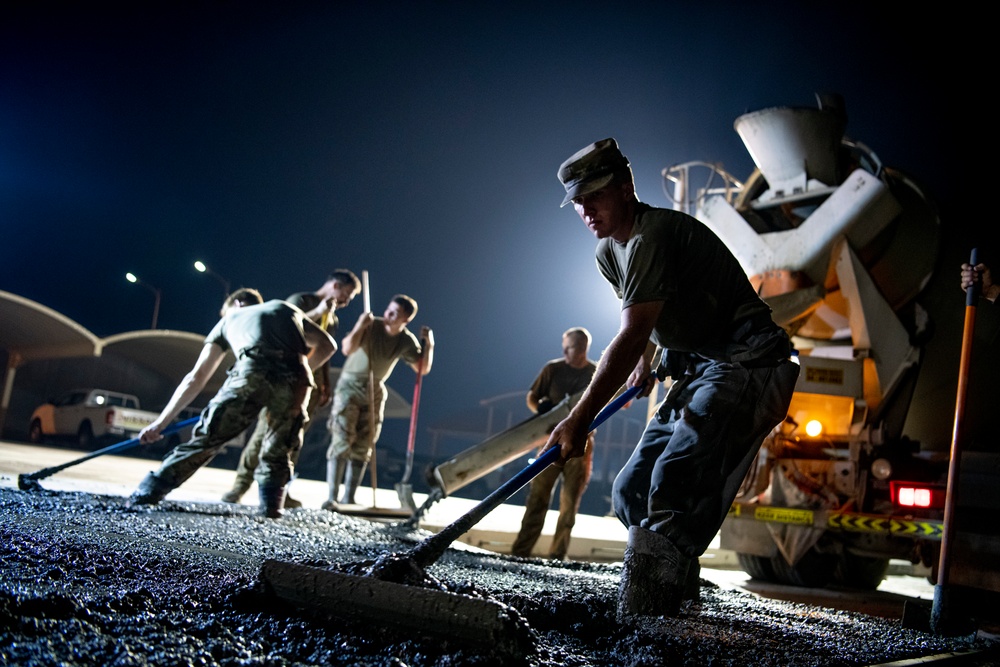 CE Deployed Concrete Pour