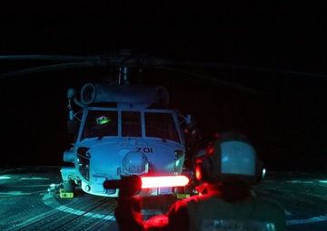 USS STERETT Flight Operations