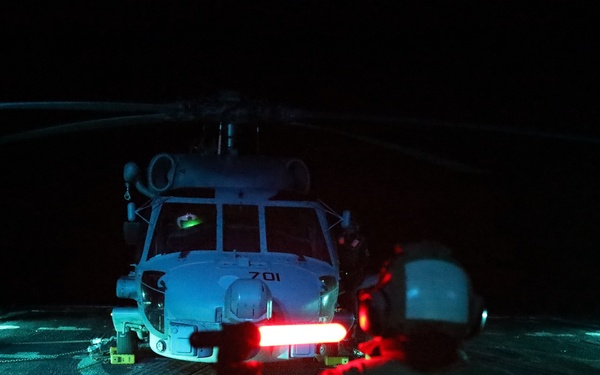 USS STERETT Flight Operations