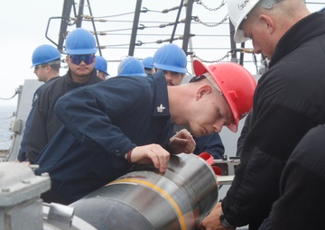 Torpedo Handling Onboard USS STERETT (DDG 104)