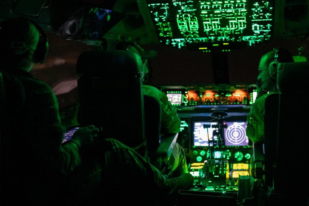 USAF C-17s support the joint mission