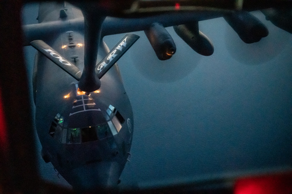 351st ARS refuels MC-130J during reduced altitude mission