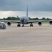 KC-135 Stratotanker &quot;hot-pit refuel&quot; at RAF Fairford