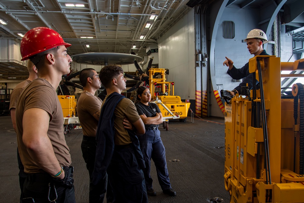 Abraham Lincoln conducts routine operations