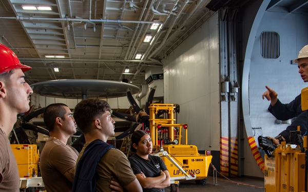 Abraham Lincoln conducts routine operations