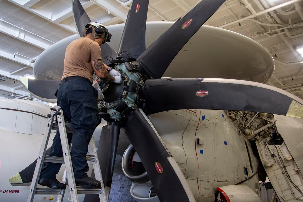 Abraham Lincoln conducts routine operations