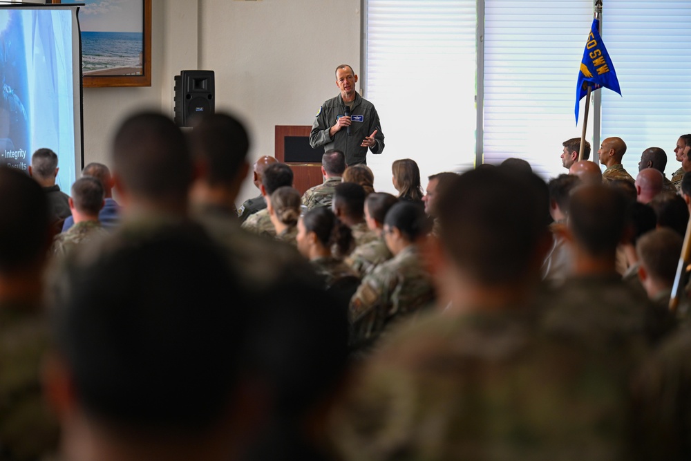 USAFWC leadership visit 350th SWW